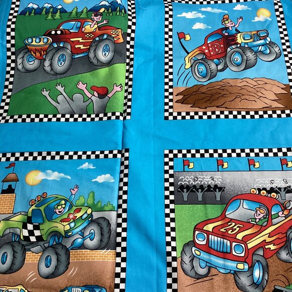 Quilt top and Assorted Boys fabrics - Picture 4 of 11